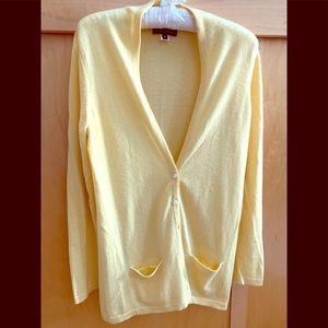 100% Cashmere Cardigan, sunny yellow, M